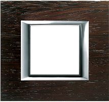 Рамка прямоугольная Legrand BTicino Аxial Axolute 2 мод венге  картинка